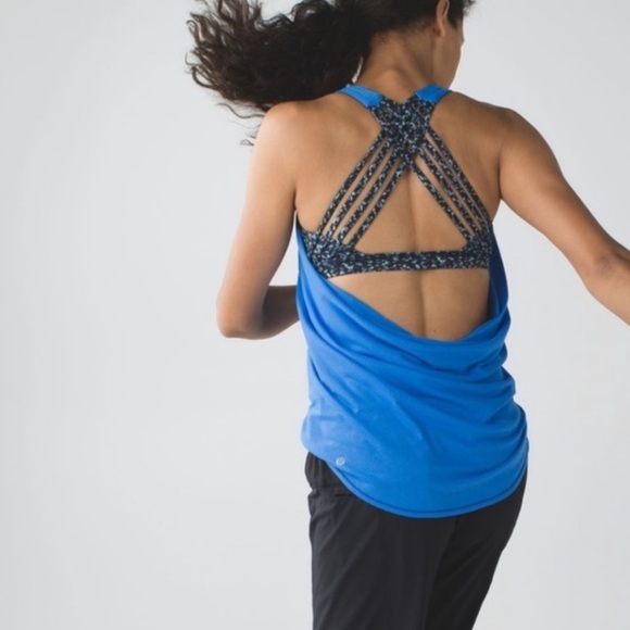 Lululemon Wild Tank Pipe Dream Blue